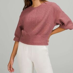 Lululemon textured crewneck pullover